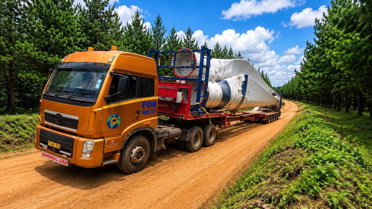 Wind Turbine Blade Transportation Successfully Completed in Iringa