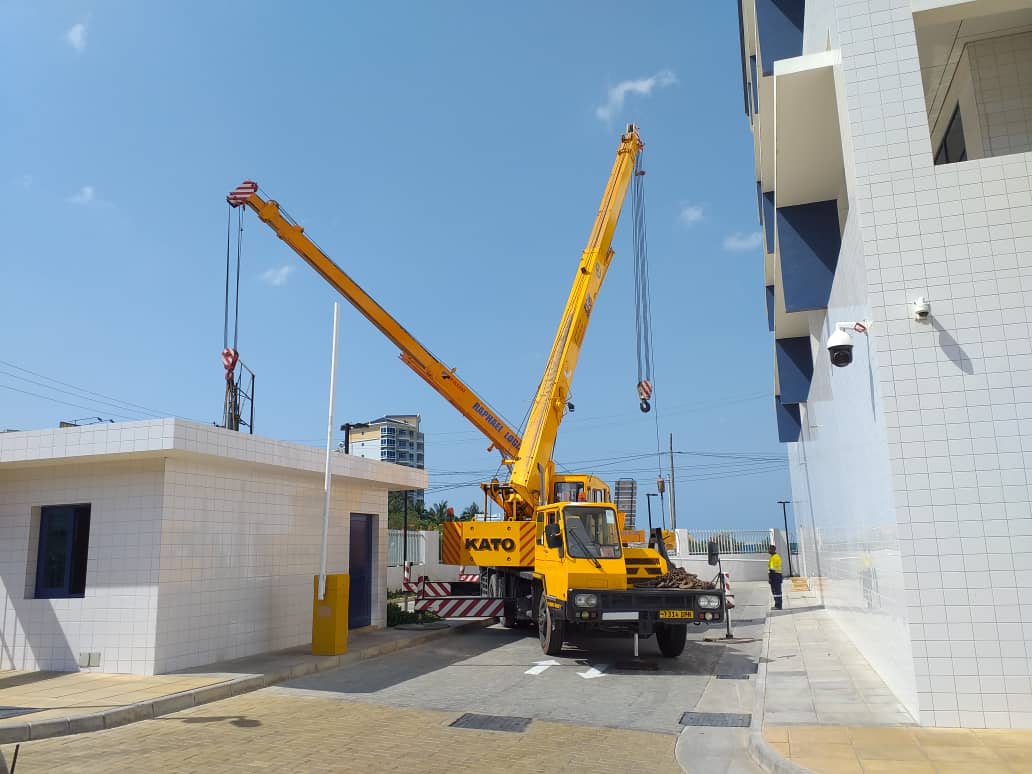 Installation of Heavy Building Equipment at Agha Khan Hospital - View 2